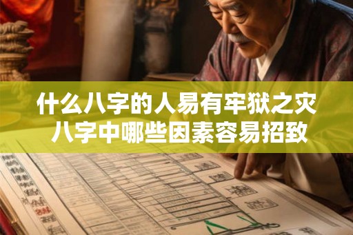 什么八字的人易有牢狱之灾 八字中哪些因素容易招致牢狱之灾 什么八字的人易有牢狱之灾 八字中哪些因素容易招致牢狱之灾