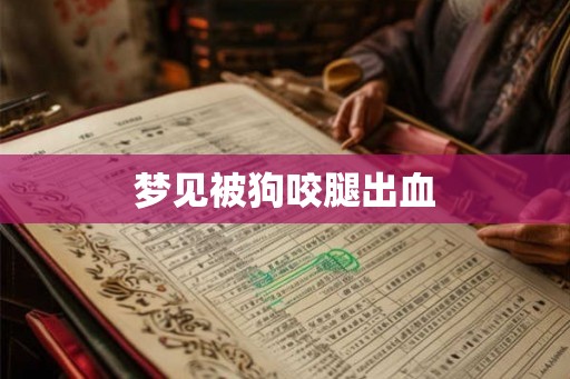 梦见被狗咬腿出血