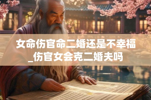 女命伤官命二婚还是不幸福_伤官女会克二婚夫吗