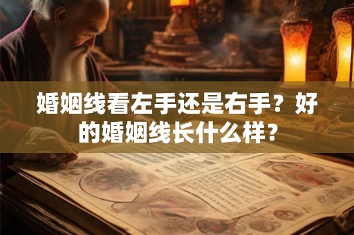 婚姻线看左手还是右手？好的婚姻线长什么样？