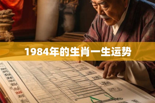 1984年的生肖一生运势