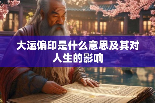 大运偏印是什么意思及其对人生的影响 大运偏印是什么意思及其对人生的影响