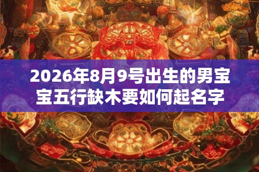 2026年8月9号出生的男宝宝五行缺木要如何起名字