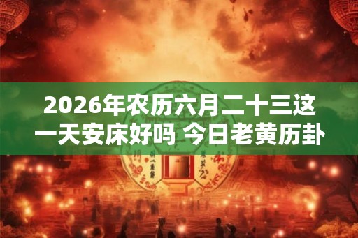 2026年农历六月二十三这一天安床好吗 今日老黄历卦象