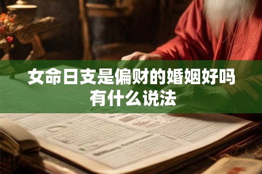 女命日支是偏财的婚姻好吗 有什么说法