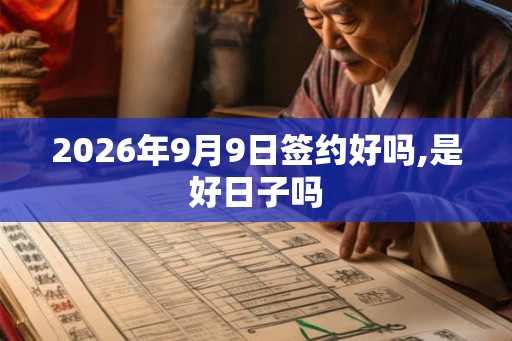 2026年9月9日签约好吗,是好日子吗