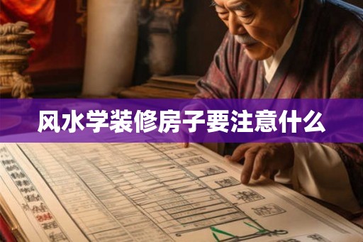 风水学装修房子要注意什么