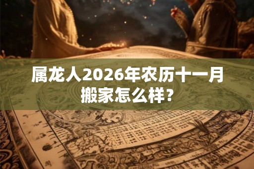 属龙人2026年农历十一月搬家怎么样？