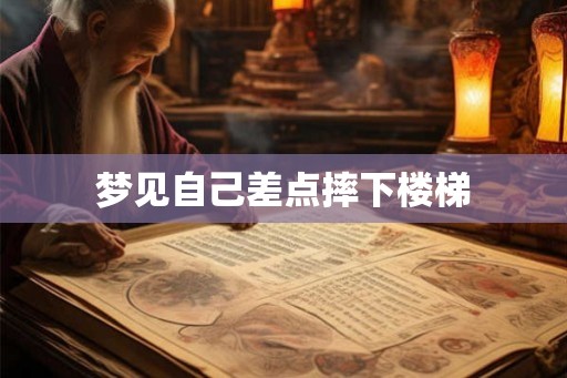 梦见自己差点摔下楼梯