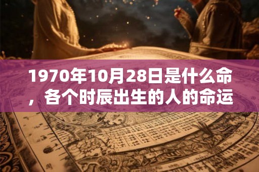 1970年10月28日是什么命，各个时辰出生的人的命运