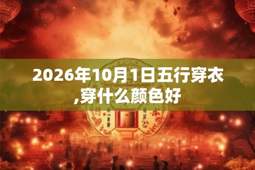 2026年10月1日五行穿衣,穿什么颜色好 2026年10月1日五行穿衣,穿什么颜色好