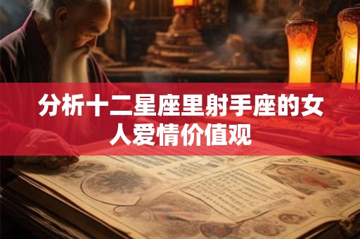 分析十二星座里射手座的女人爱情价值观