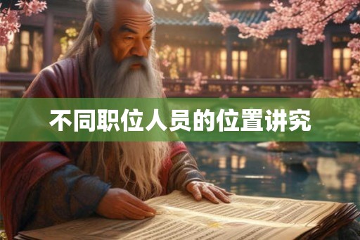 不同职位人员的位置讲究