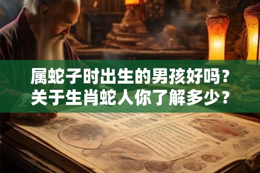属蛇子时出生的男孩好吗？关于生肖蛇人你了解多少？