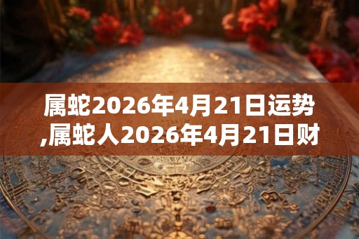 属蛇2026年4月21日运势,属蛇人2026年4月21日财运,生肖蛇2026年4月21日运势