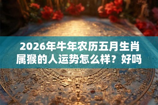 2026年牛年农历五月生肖属猴的人运势怎么样?好吗? 2026年牛年农历五月生肖属猴的人运势怎么样?好吗?