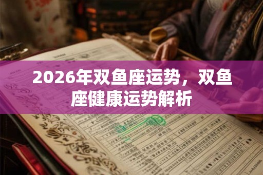2026年双鱼座运势，双鱼座健康运势解析