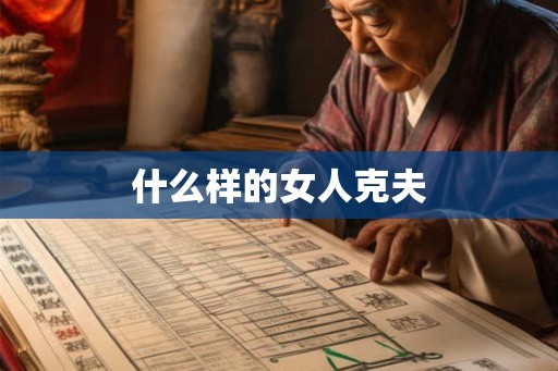 什么样的女人克夫
