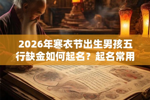 2026年寒衣节出生男孩五行缺金如何起名？起名常用字？