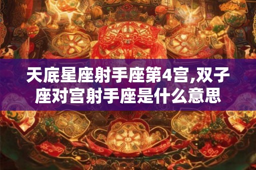 天底星座射手座第4宫,双子座对宫射手座是什么意思