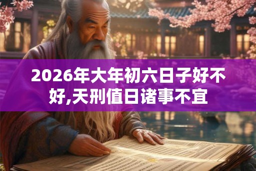 2026年大年初六日子好不好,天刑值日诸事不宜