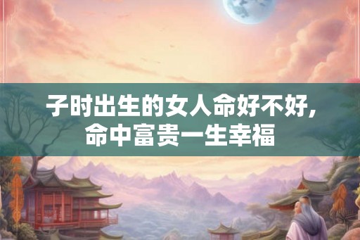子时出生的女人命好不好,命中富贵一生幸福