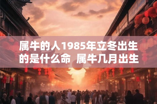 属牛的人1985年立冬出生的是什么命  属牛几月出生命苦