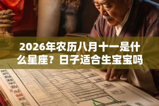 2026年农历八月十一是什么星座？日子适合生宝宝吗？