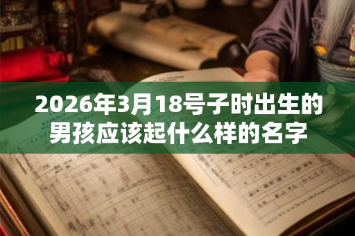 2026年3月18号子时出生的男孩应该起什么样的名字 2026年3月18号子时出生的男孩应该起什么样的名字