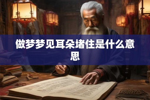 做梦梦见耳朵堵住是什么意思