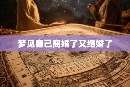 梦见自己离婚了又结婚了