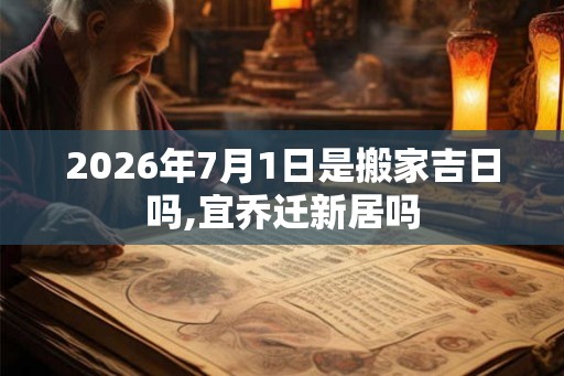 2026年7月1日是搬家吉日吗,宜乔迁新居吗