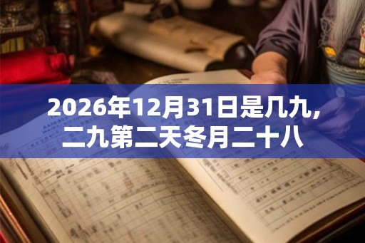 2026年12月31日是几九,二九第二天冬月二十八