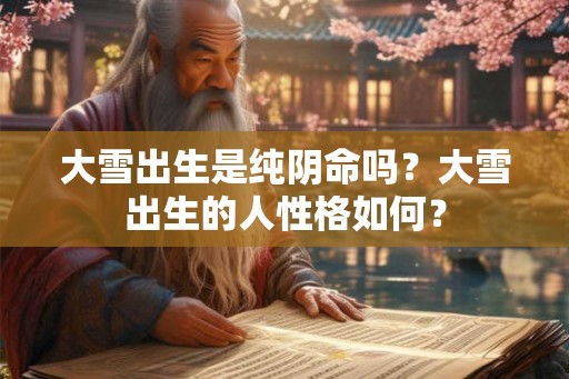 大雪出生是纯阴命吗？大雪出生的人性格如何？
