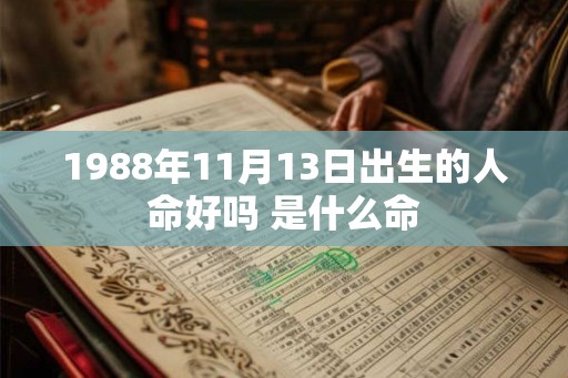 1988年11月13日出生的人命好吗 是什么命