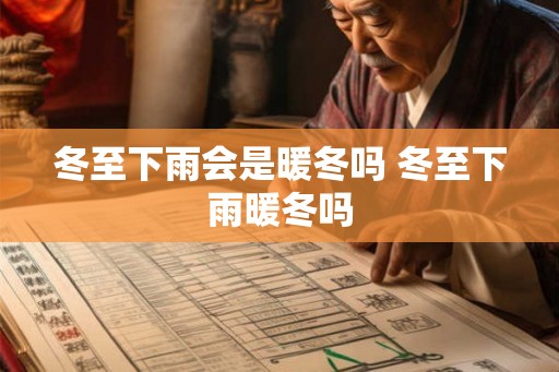 冬至下雨会是暖冬吗 冬至下雨暖冬吗