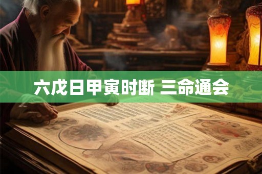 六戊日甲寅时断 三命通会