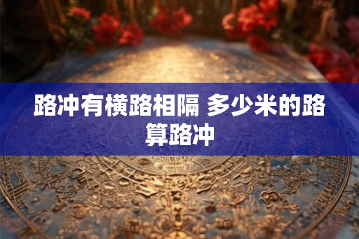 路冲有横路相隔 多少米的路算路冲