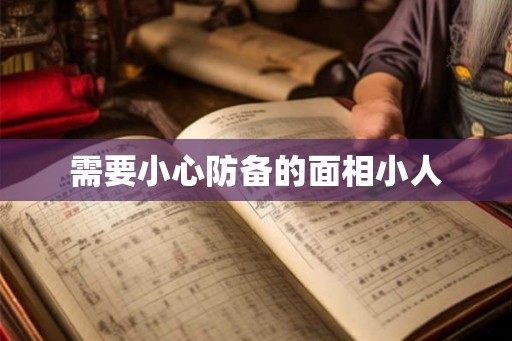 需要小心防备的面相小人