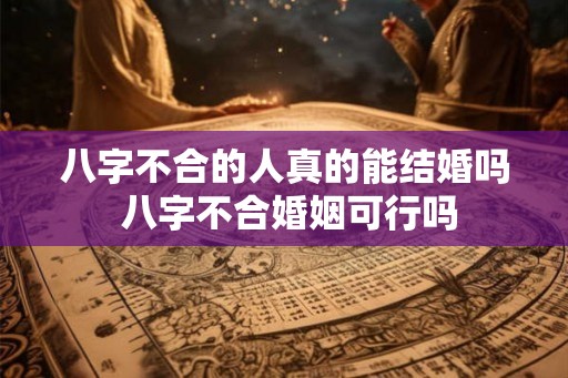 八字不合的人真的能结婚吗 八字不合婚姻可行吗