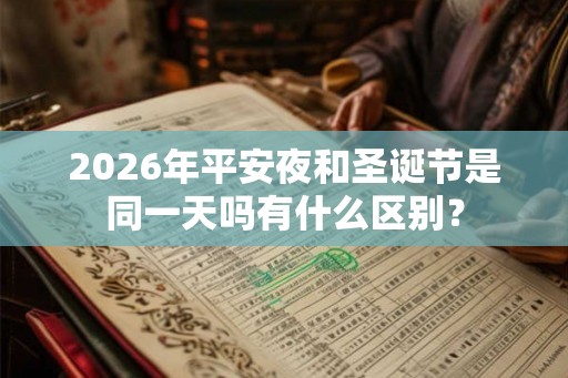 2026年平安夜和圣诞节是同一天吗有什么区别？