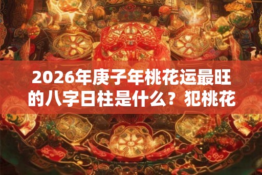 2026年庚子年桃花运最旺的八字日柱是什么？犯桃花的八字