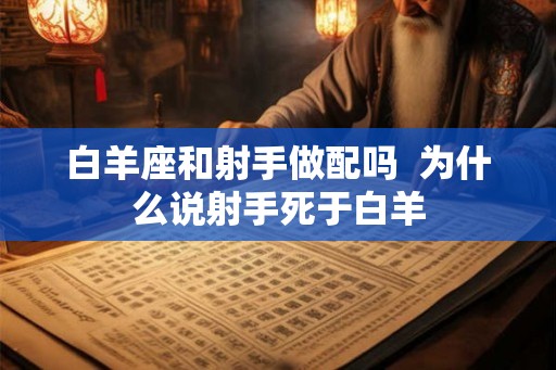 白羊座和射手做配吗 为什么说射手死于白羊 白羊座和射手做配吗 为什么说射手死于白羊