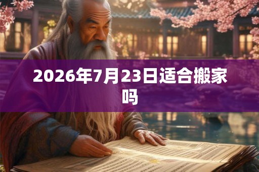 2026年7月23日适合搬家吗