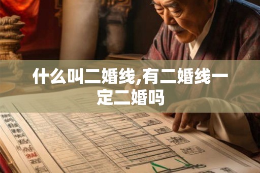 什么叫二婚线,有二婚线一定二婚吗