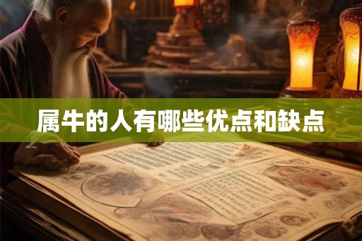 属牛的人有哪些优点和缺点 属牛的人有哪些优点和缺点