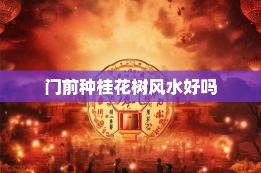 门前种桂花树风水好吗
