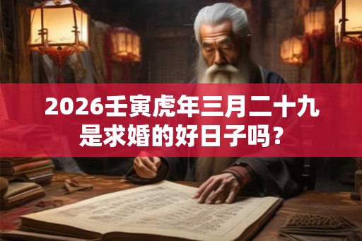 2026壬寅虎年三月二十九是求婚的好日子吗? 2026壬寅虎年三月二十九是求婚的好日子吗?