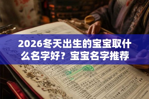 2026冬天出生的宝宝取什么名字好？宝宝名字推荐