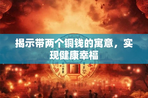 揭示带两个铜钱的寓意,实现健康幸福 揭示带两个铜钱的寓意,实现健康幸福